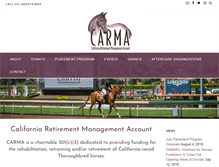 Tablet Screenshot of carma4horses.org